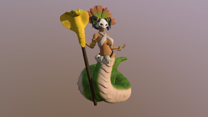 Original Naga Witch Doctor 3D Model