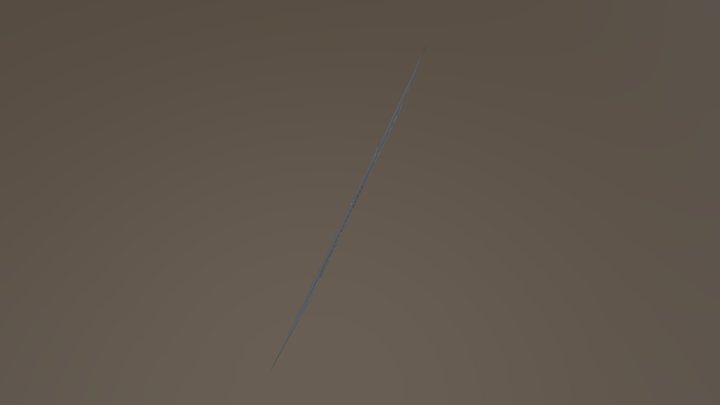 Flat Plane 3D Model