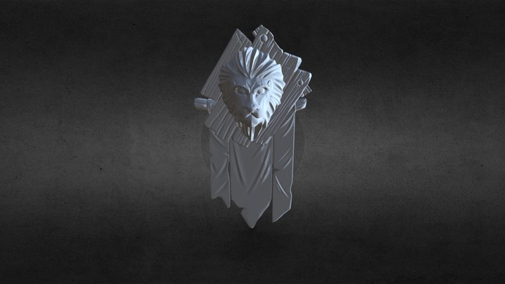 Lion Headv1 3D Model