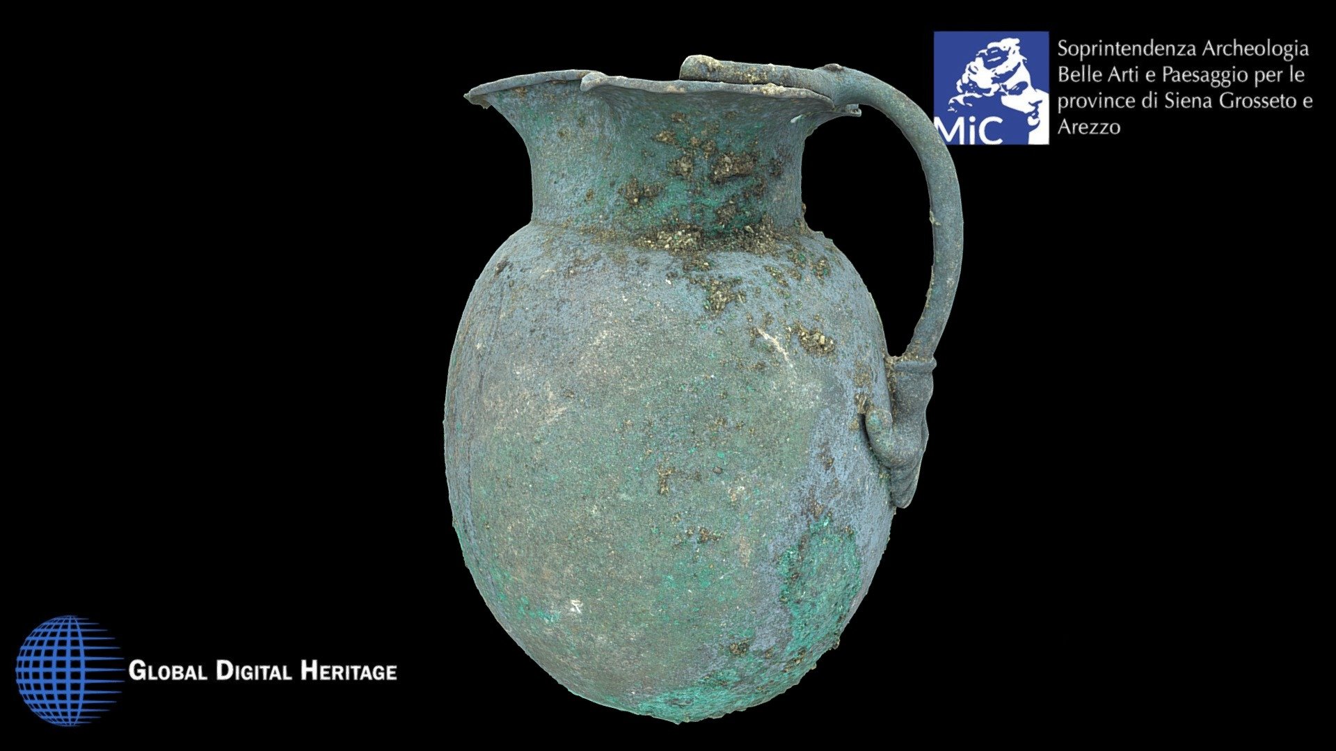 Etruscan bronze oinochoe