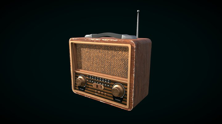 [Student Work] Vintage Radio 3D Model