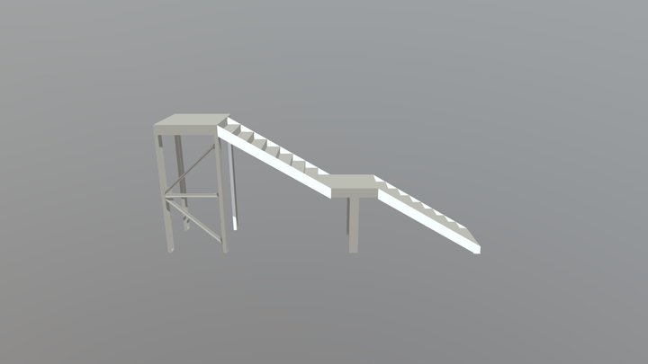 Tenants B - Stair 2 & 3 3D Model