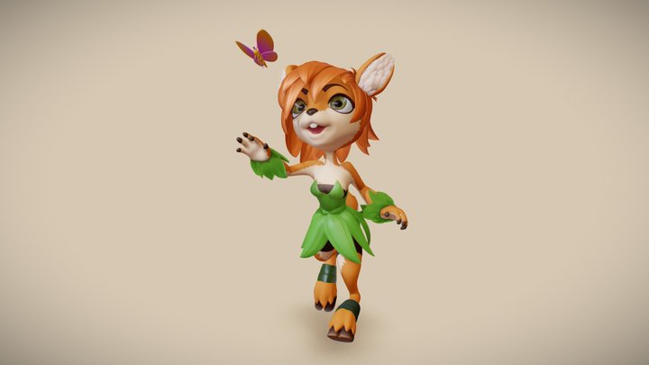Elora the Faun 3D Model