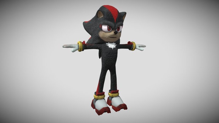 Shadow The Hedgehog (Sonic Movie 3) 3D Model