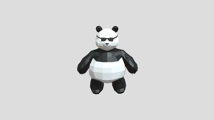 Panda Low Polygon 3D Model