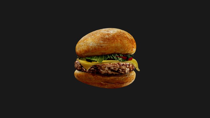 Back Yard Burgers - Classic Burger 3D Model
