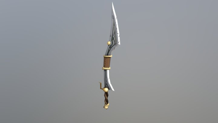 Curved Blade (Game Ready) 3D Model