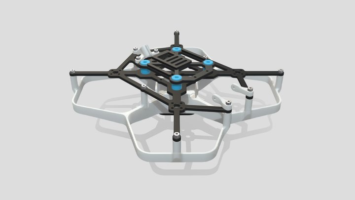 Zbroy Drones Aura 2.5" Cinewhoop FPV Frame 3D Model