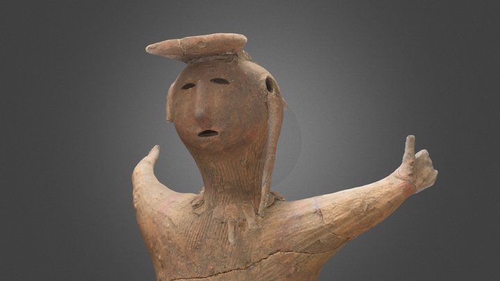 女性人物埴輪②(本杢南古墳）Haniwa figure of woman 3D Model