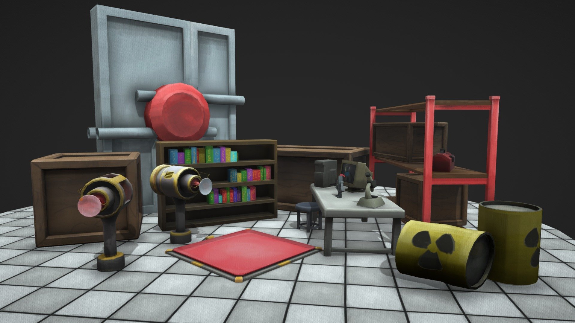 bundle of props - 3D model by loge0 [6e15132] - Sketchfab