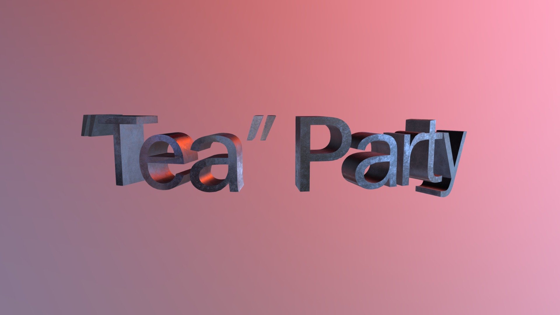 Viking "Tea" Party - 3D Text