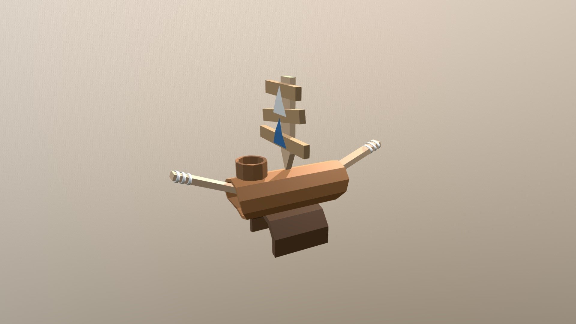Low Poly Little boat