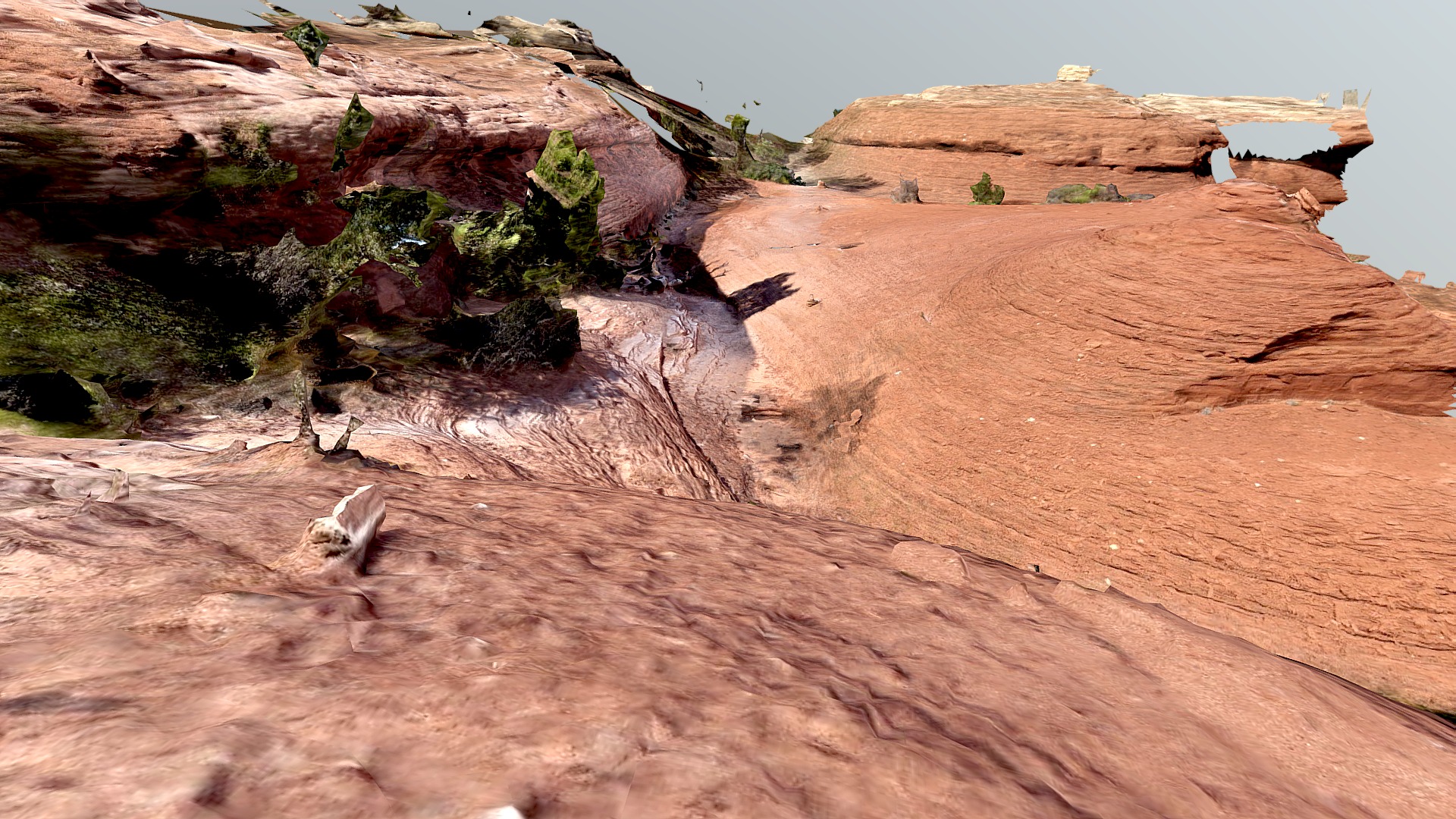 3D model Red Red Rock Trail - This is a 3D model of the Red Red Rock Trail. The 3D model is about a rocky desert landscape.