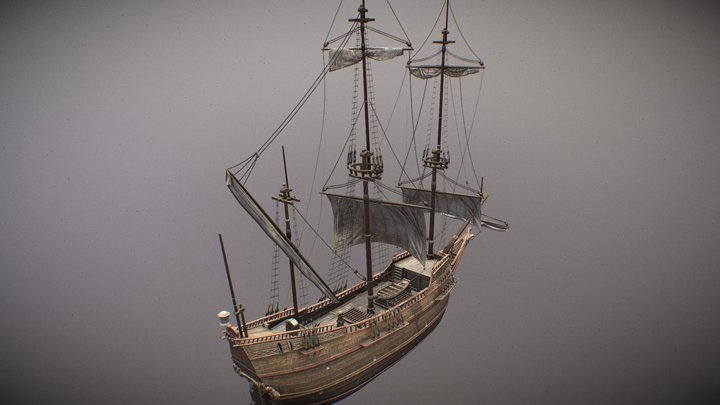 Dutch ship 3D Model