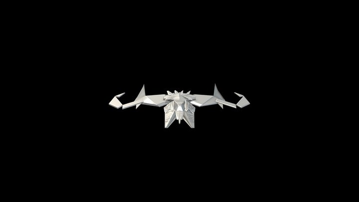 Blue Beetle Ship Wiip 3D Model