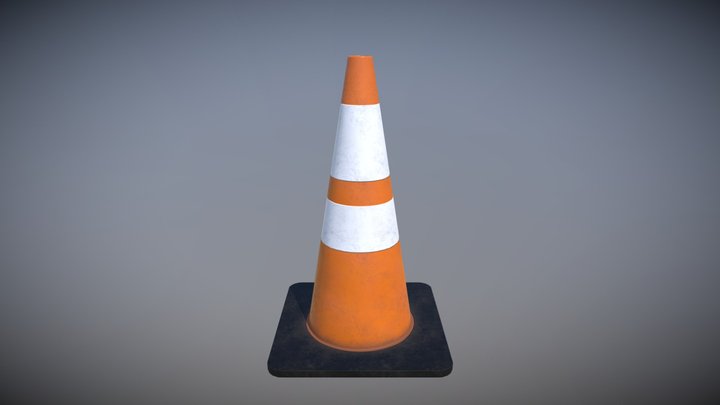 Traffic Cone game asset 3D Model