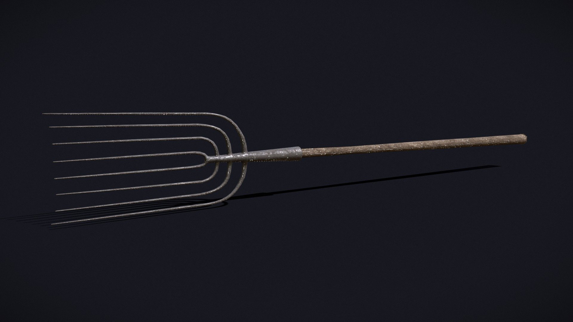 Spading Fork - Buy Royalty Free 3D model by GetDeadEntertainment