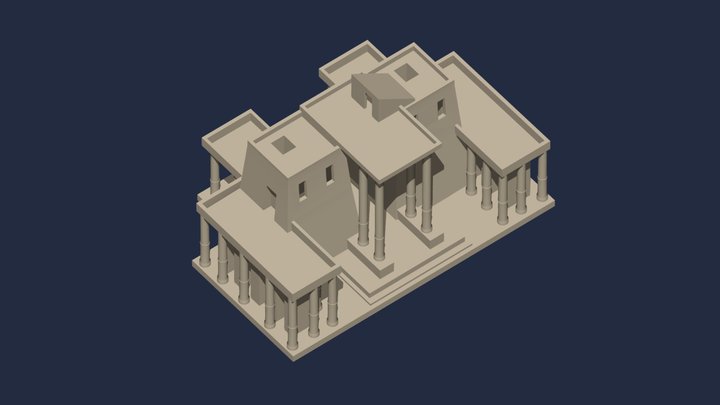 Egyptian Barracks 3D Model
