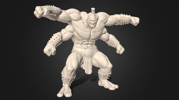 Goro 3D Printable (Solid, +Modular, +Base) 3D Model