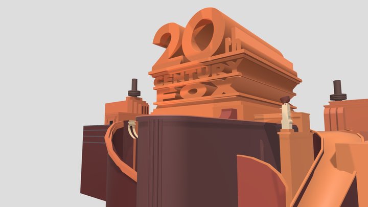 20th century fox logo 1977 3D Model