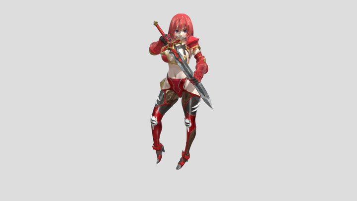 Goblin Slayer Cow Girl Bikini Armor 3D Model
