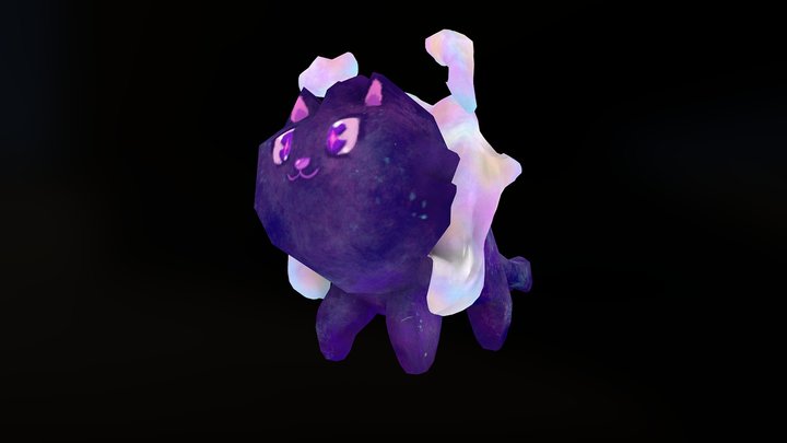 Dreams of Estorra Mystical Galaxy Cat Creature 3D Model