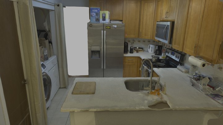 Kitchen interior apartment solo 3D Model