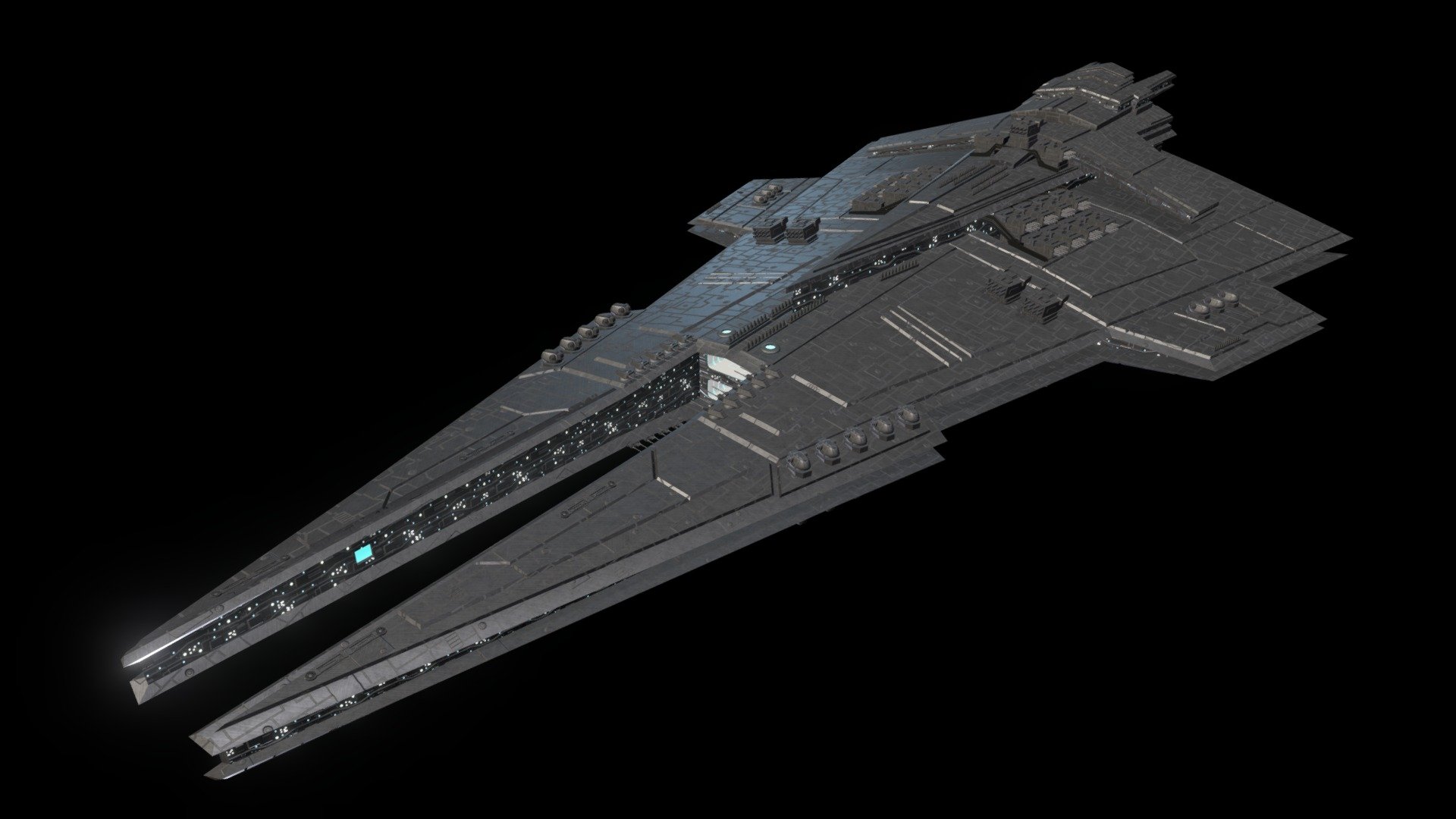 Harrrower Class Dreadnaught - Download Free 3D Model By Kalashnikov 3D ...