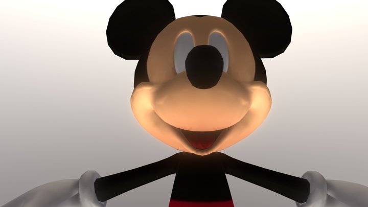 Mickey In An Apple Event 3D Model