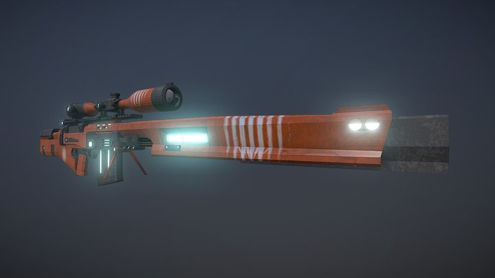 Borderlands Sniper Rifle 3D Model