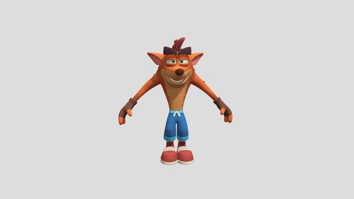 Mobile - Crash Bandicoot On the Run - Crash Band 3D Model