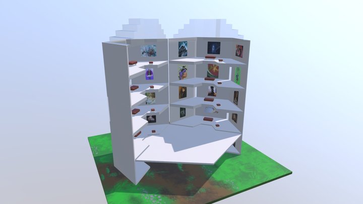 Musée "L'ascension du surréel" 3D Model