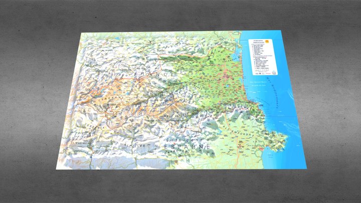 Pyrénées Orientales 3D Model