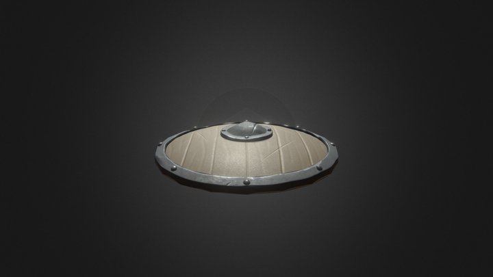 Basic Stylized Shield 3D Model