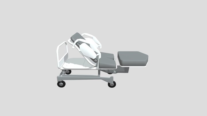 Medical Examination Bed - Game Ready Asset 3D Model