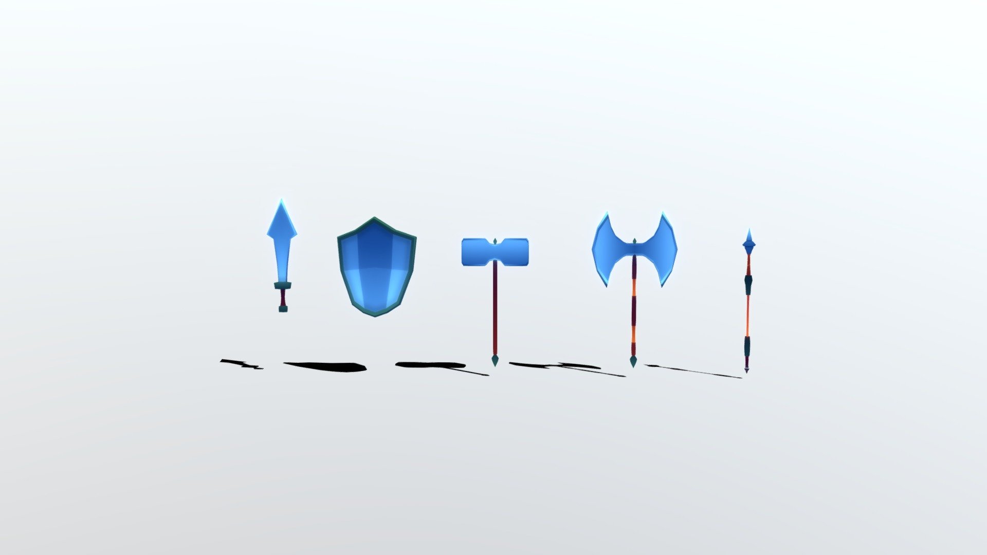 Low Poly Weapons