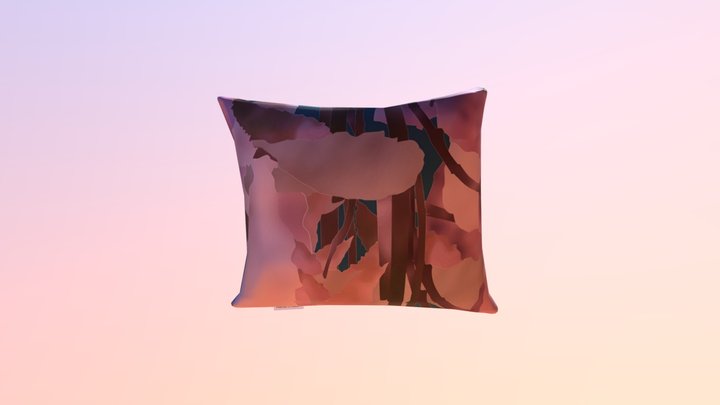 Human Creator | Cute Pillow Rosewood Leaf 3D Model