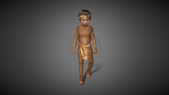 Prehistoric Boy 3D Model