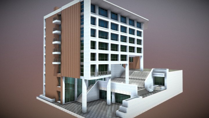 弘光科技大學_P棟綜合大樓 3D Model