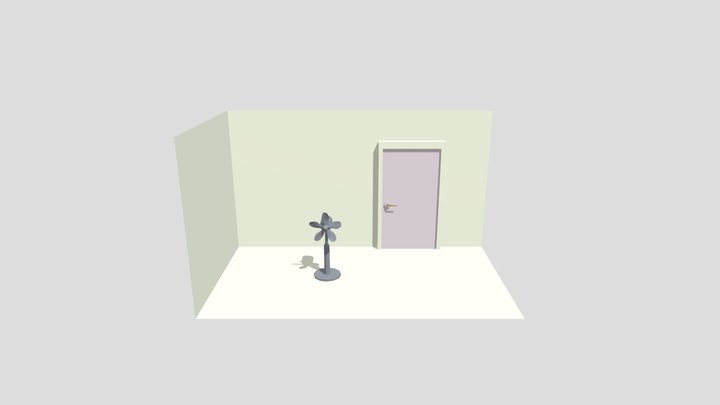 Emily Nappen Door Animation 3D Model