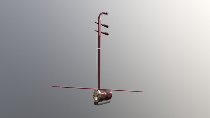Erhu / Yiwu (二胡) 3D Model