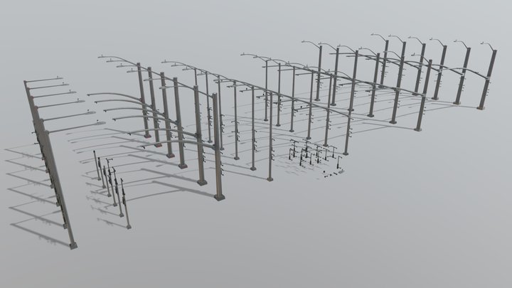 California Traffic Signal Mast Arms Set – Modèle 3D gratuit STL