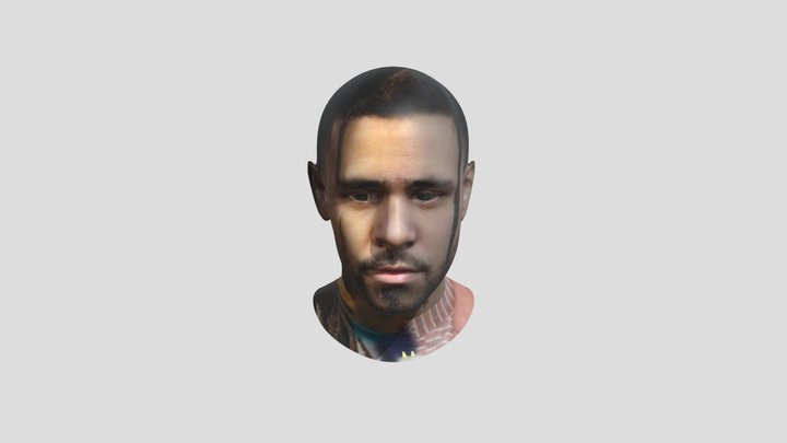 Rapper Jcole hiphop 3D Model