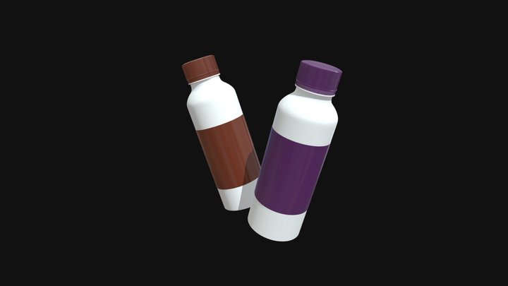 BOTTLE 3D MOCKUP 3D Model