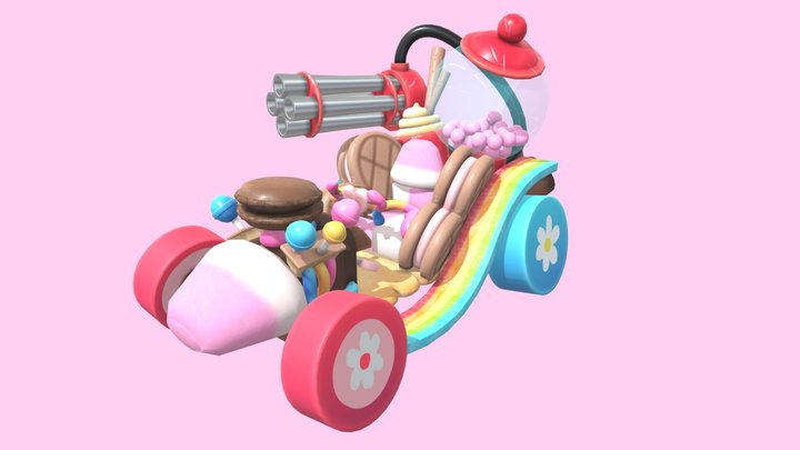 DAE - Moustachekart 3D Model
