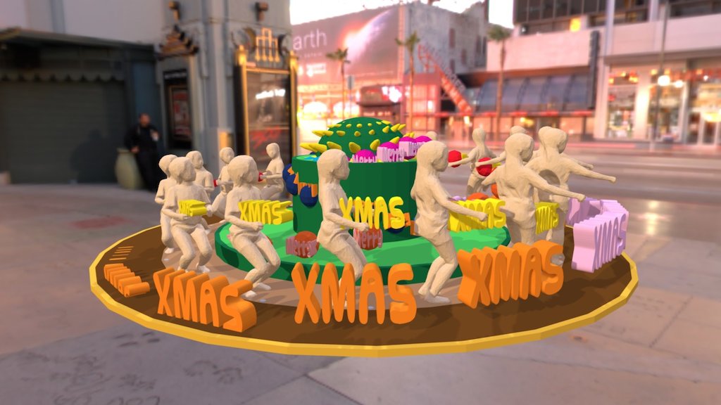 3D Zeotrope Merry Christmas — Sketchfab embed 3D viewer