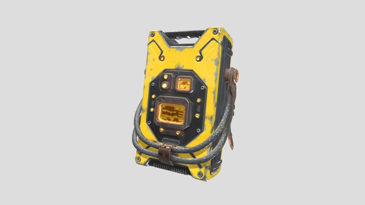 Futuristic Cyberpunk Portable Battery – Free 3D Model STL