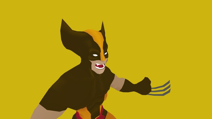 Classic Wolverine 3D Model