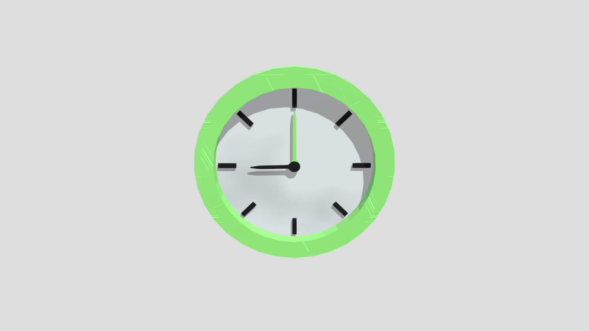 Clock Model – Low Poly - 3D model by Juan111 [6e30689] - Sketchfab