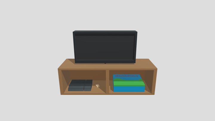Naila - TV Shelf Naiceu 3D Model